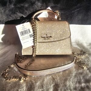 Kate Spade Sparkling Rose Gold Mini Bag